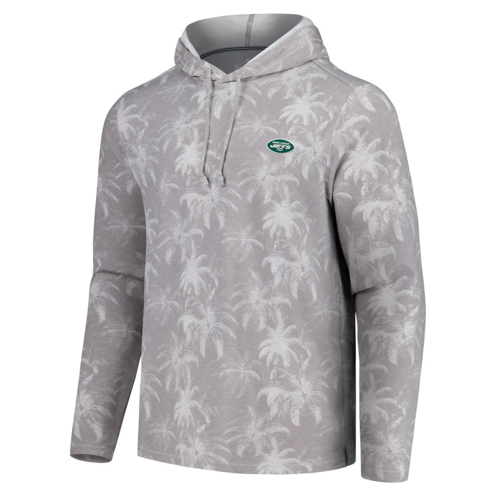 New York Jets Palm Frenzy Hoodie Long Sleeve T-Shirt - Gray outlet