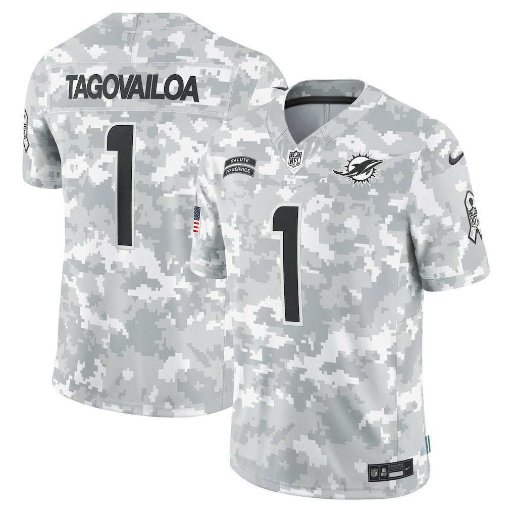 Tua Tagovailoa Miami Dolphins 2024 Salute to Service Limited Jersey - Arctic Camo | Nike sale