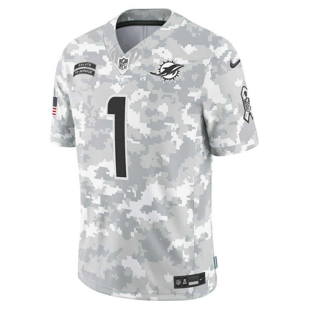 Tua Tagovailoa Miami Dolphins 2024 Salute to Service Limited Jersey - Arctic Camo | Nike sale