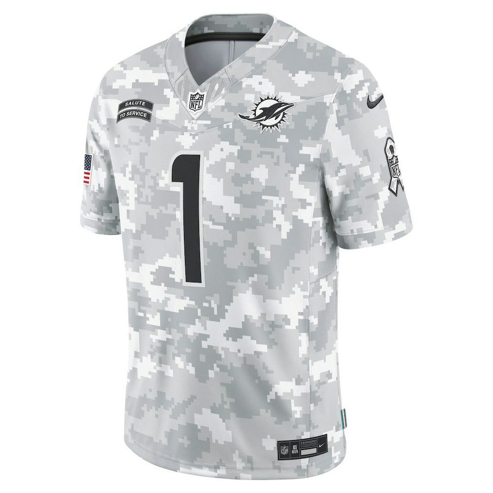 Tua Tagovailoa Miami Dolphins 2024 Salute to Service Limited Jersey - Arctic Camo | Nike sale