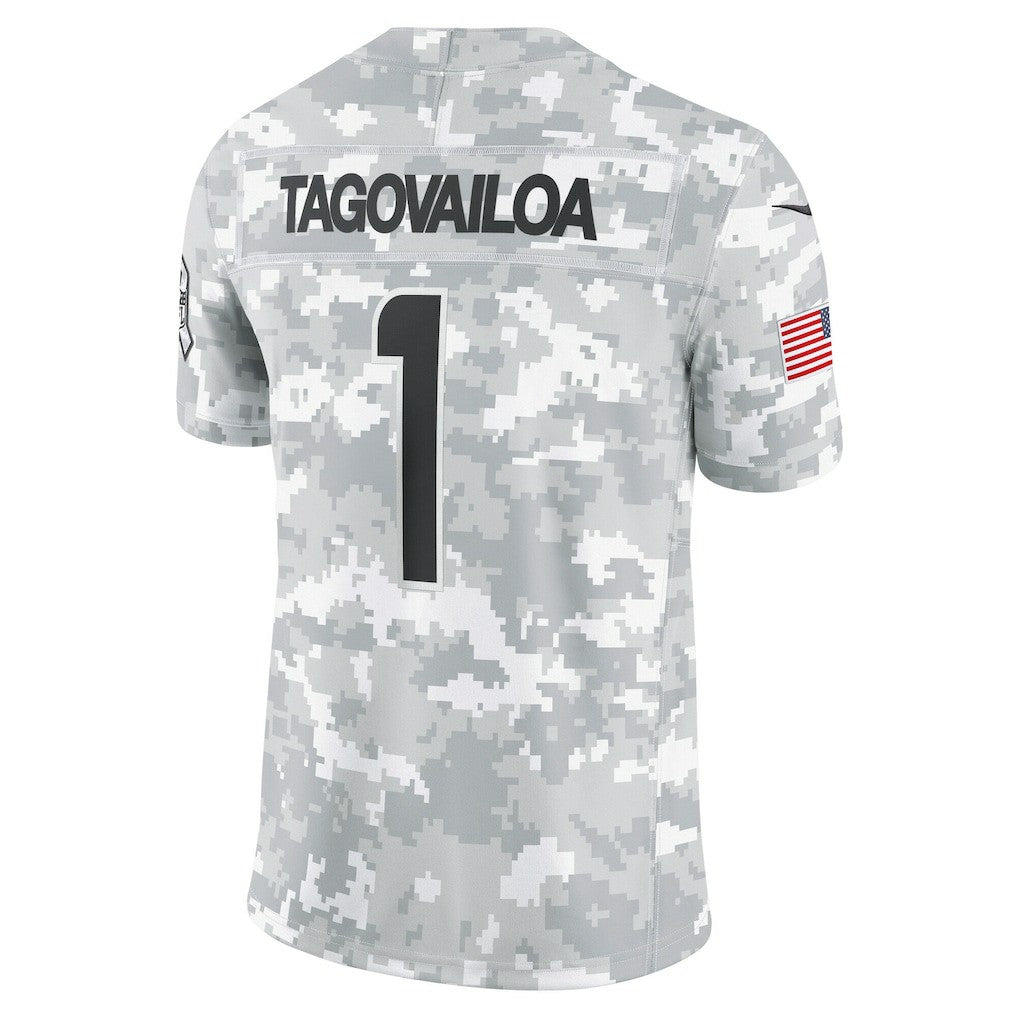 Tua Tagovailoa Miami Dolphins 2024 Salute to Service Limited Jersey - Arctic Camo | Nike sale