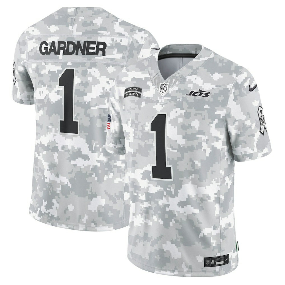 Sauce Gardner New York Jets 2024 Salute to Service Limited Jersey - Arctic Camo | Nike discount