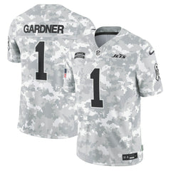 Sauce Gardner New York Jets 2024 Salute to Service Limited Jersey - Arctic Camo | Nike discount