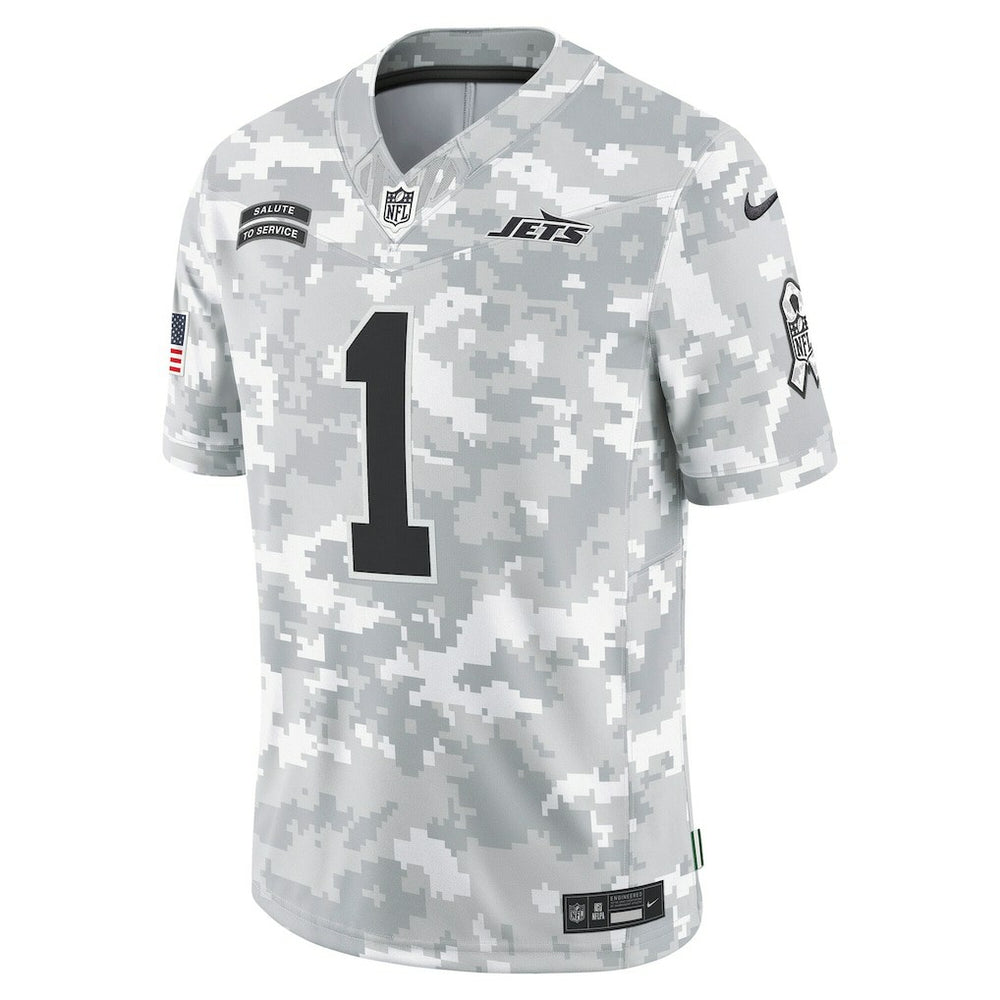 Sauce Gardner New York Jets 2024 Salute to Service Limited Jersey - Arctic Camo | Nike discount