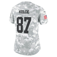Travis Kelce Kansas City Chiefs Women's 2024 Salute to Service Limited Jersey - Arctic Camo | Nike cheap