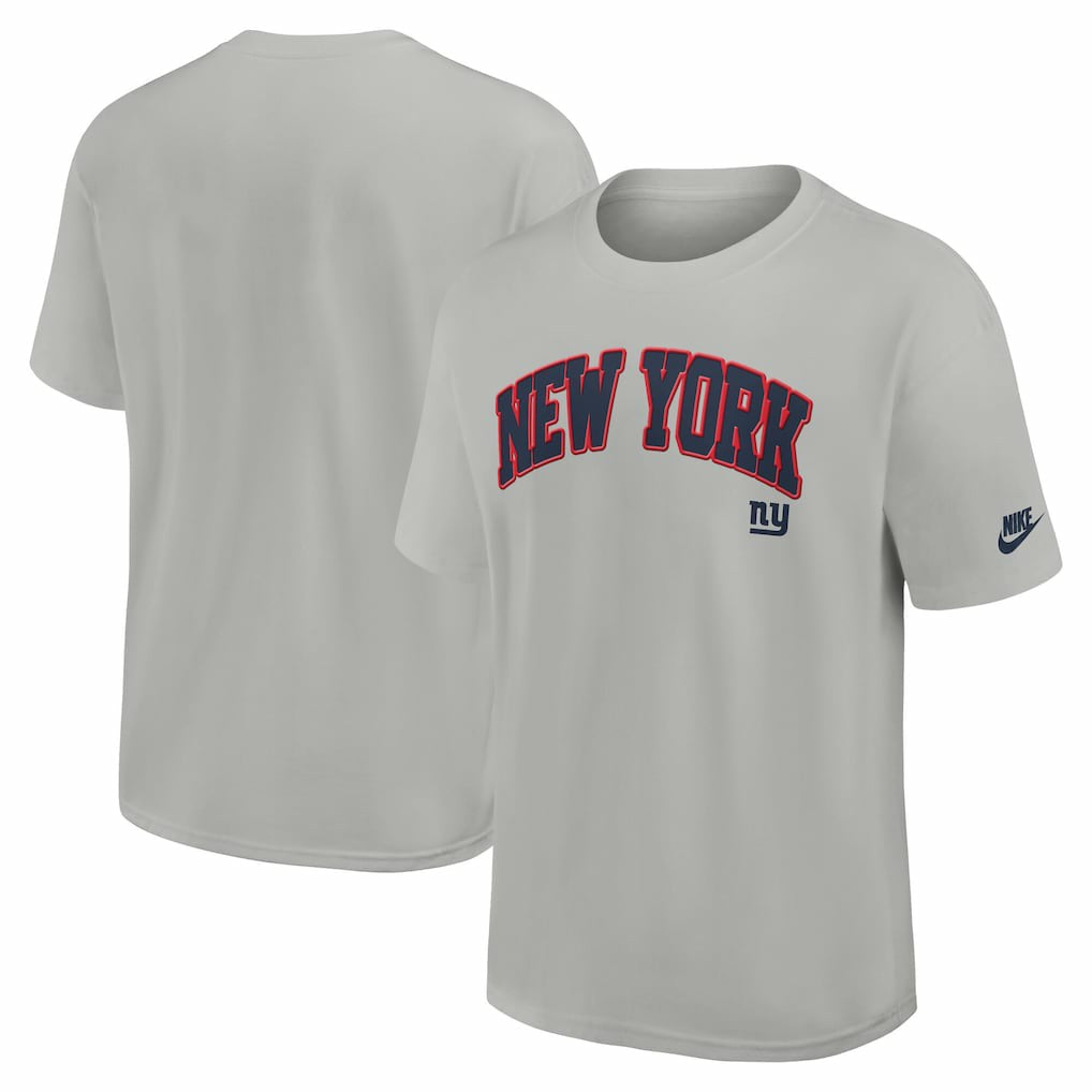 New York Giants Rewind Statement Max90 T-Shirt - Gray | Nike for sale