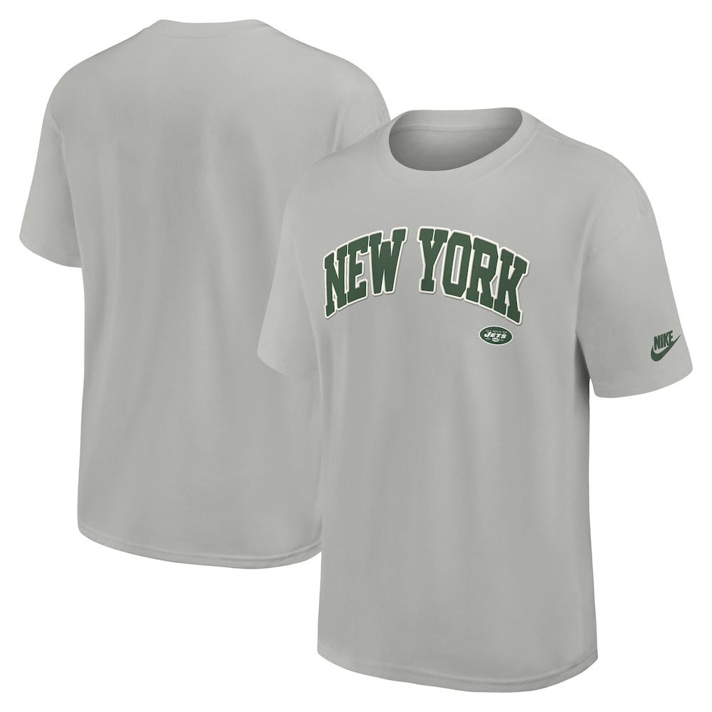 New York Jets Rewind Statement Max90 T-Shirt - Gray | Nike on sale