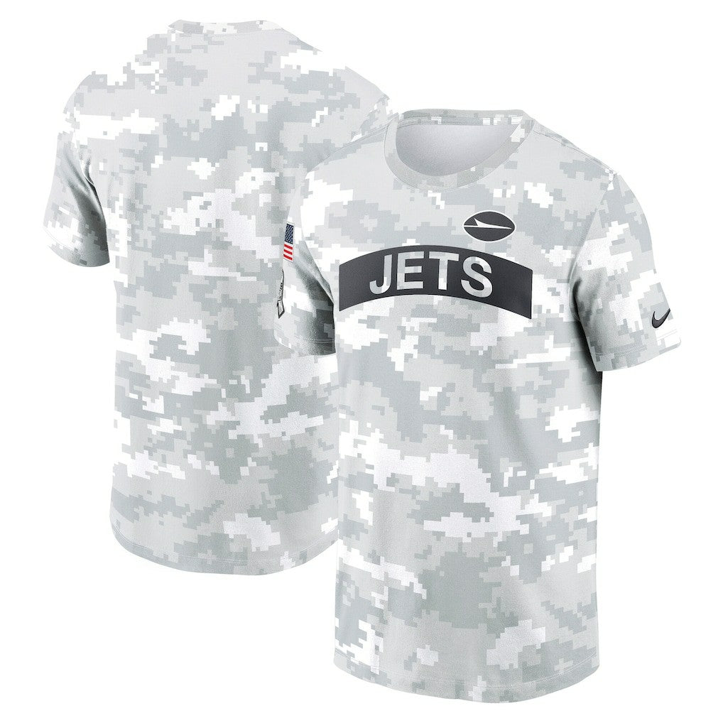 New York Jets 2024 Salute To Service Performance T-Shirt - Arctic Camo | Nike for sale