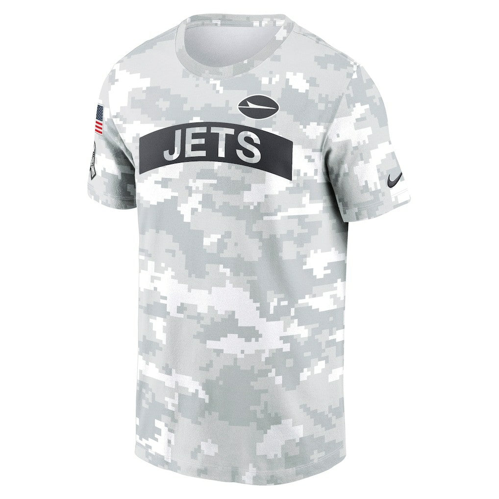New York Jets 2024 Salute To Service Performance T-Shirt - Arctic Camo | Nike for sale