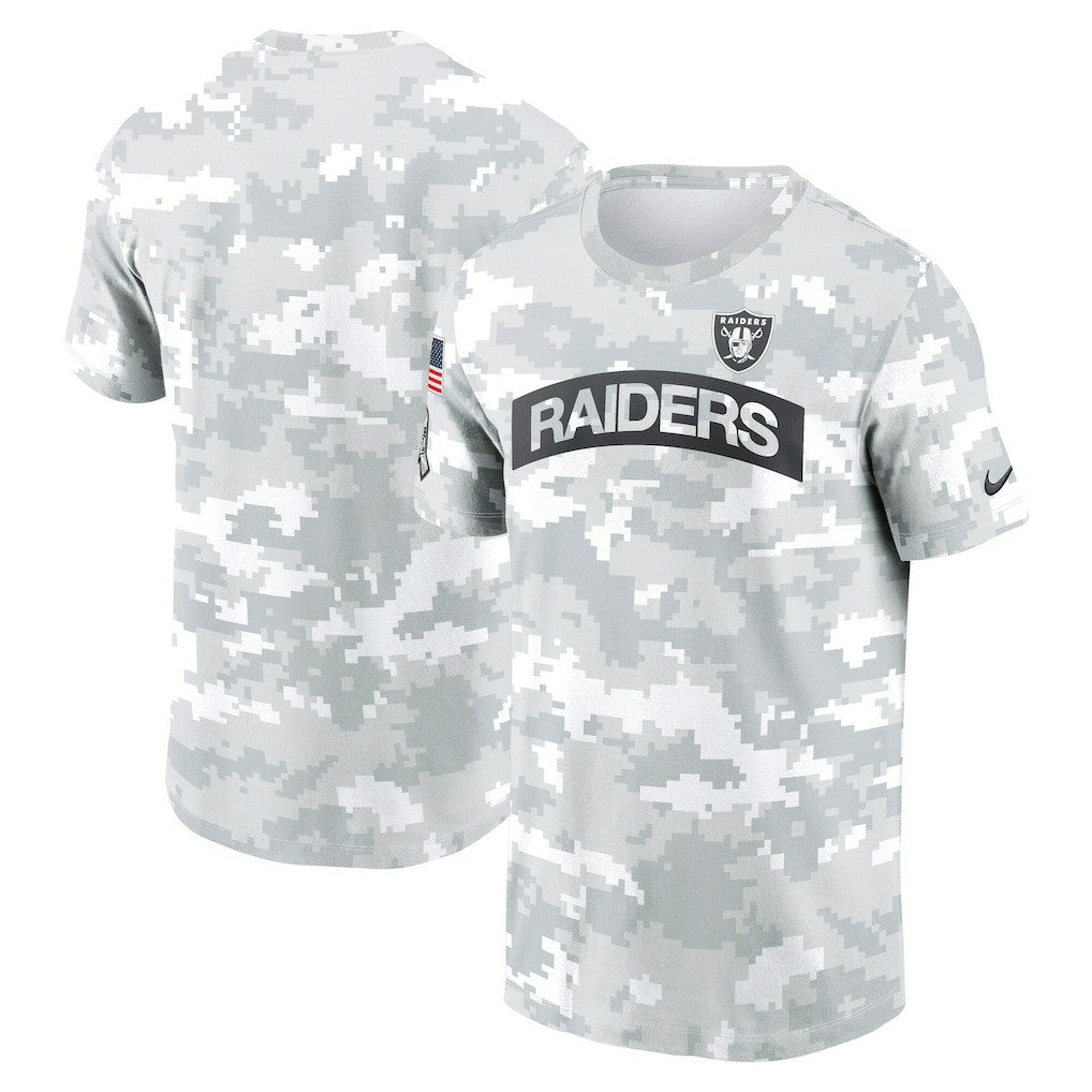 Las Vegas Raiders 2024 Salute To Service Performance T-Shirt - Arctic Camo | Nike discount