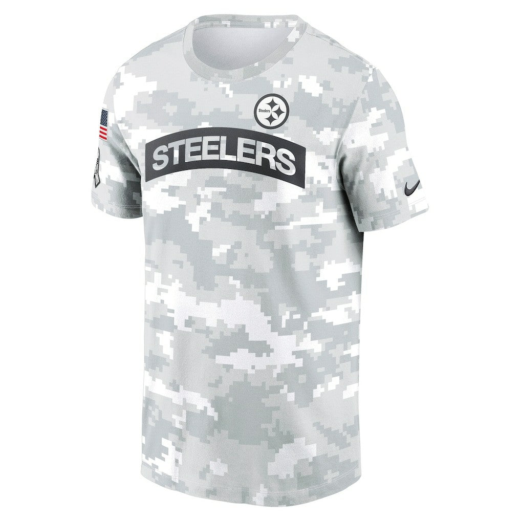 Pittsburgh Steelers 2024 Salute To Service Performance T-Shirt - Arctic Camo | Nike on sale