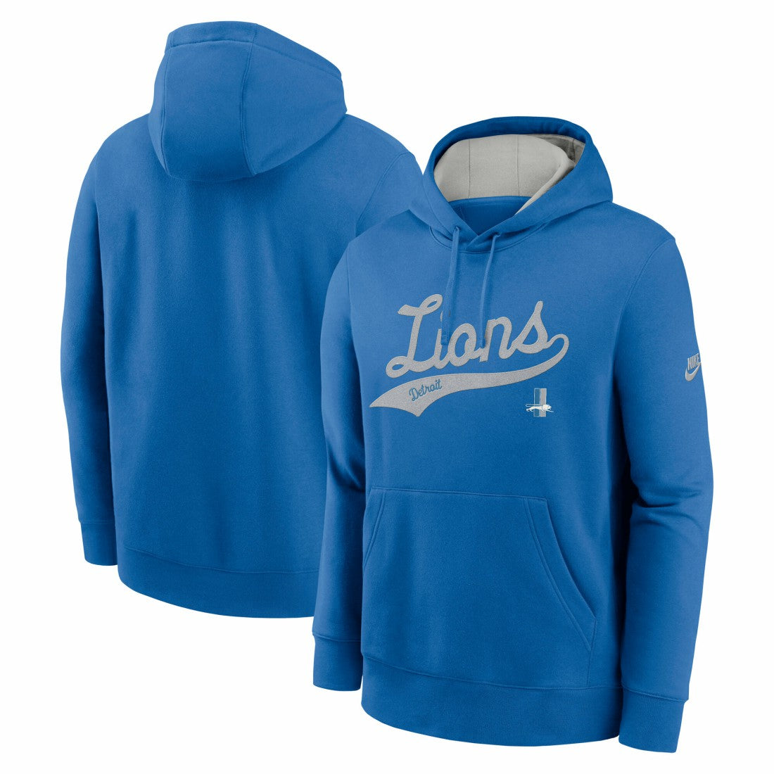 Detroit Lions Rewind Club Logo Pullover Hoodie - Blue | Nike for sale