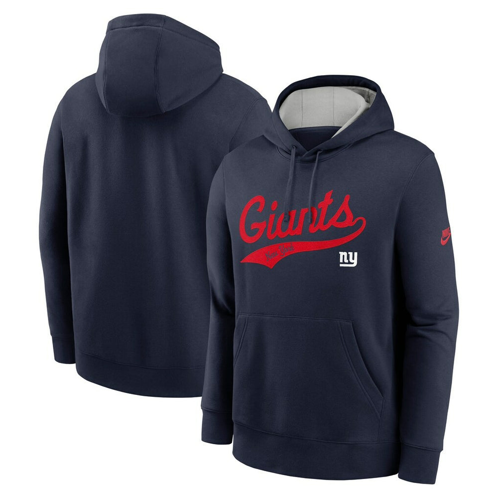 New York Giants Rewind Club Logo Pullover Hoodie - Navy | Nike sale