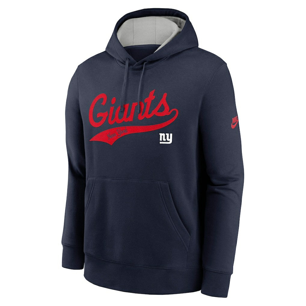 New York Giants Rewind Club Logo Pullover Hoodie - Navy | Nike sale