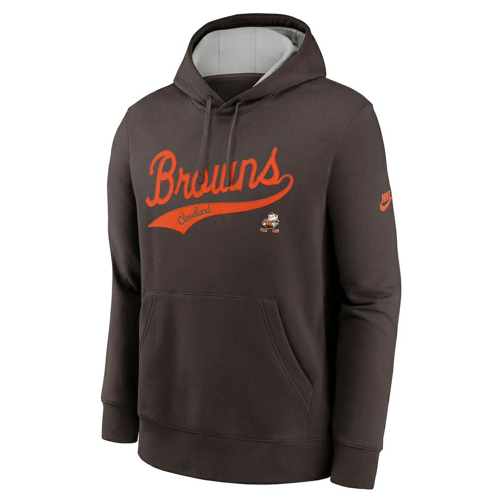 Cleveland Browns Rewind Club Logo Pullover Hoodie - Brown | Nike online
