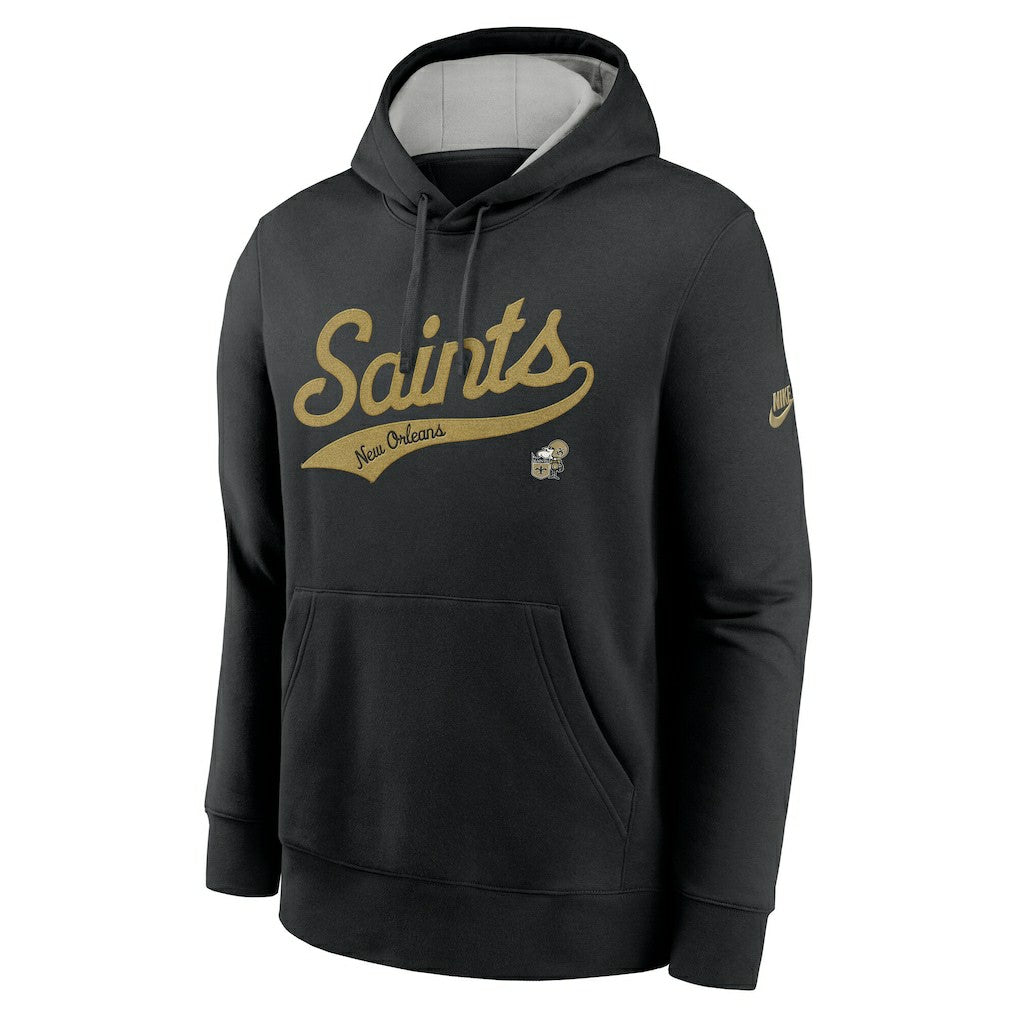 New Orleans Saints Rewind Club Logo Pullover Hoodie - Black | Nike for sale