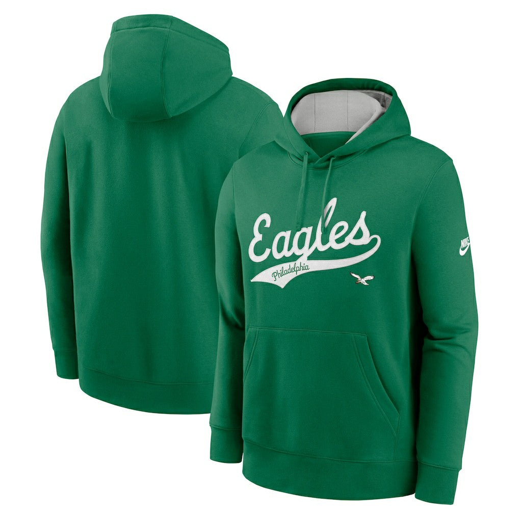 Philadelphia Eagles Rewind Club Logo Pullover Hoodie - Kelly Green | Nike on sale