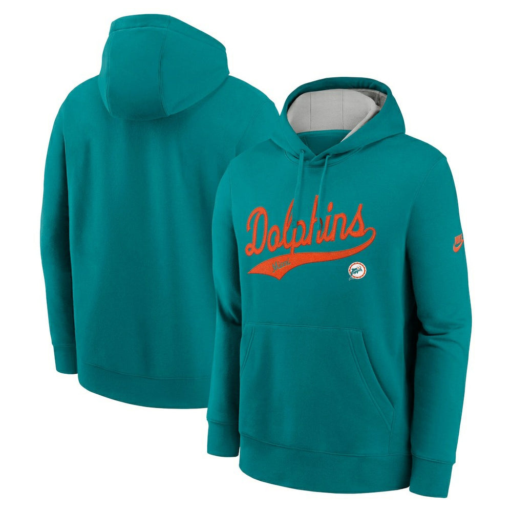 Miami Dolphins Rewind Club Logo Pullover Hoodie - Aqua | Nike sale
