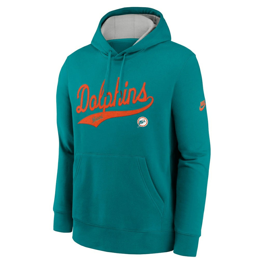Miami Dolphins Rewind Club Logo Pullover Hoodie - Aqua | Nike sale