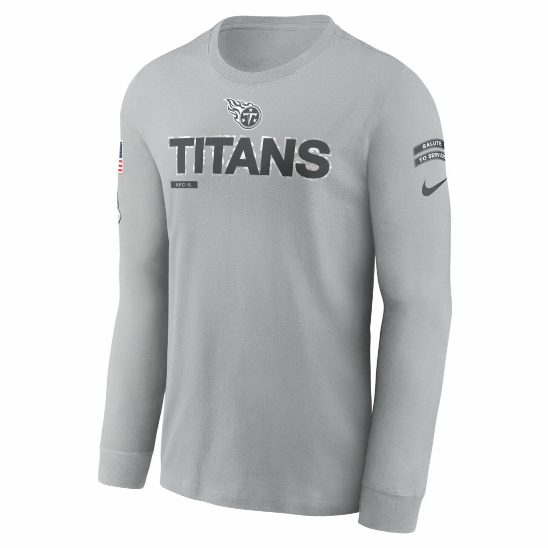 Tennessee Titans 2024 Salute To Service Long Sleeve T-Shirt - Gray | Nike on sale