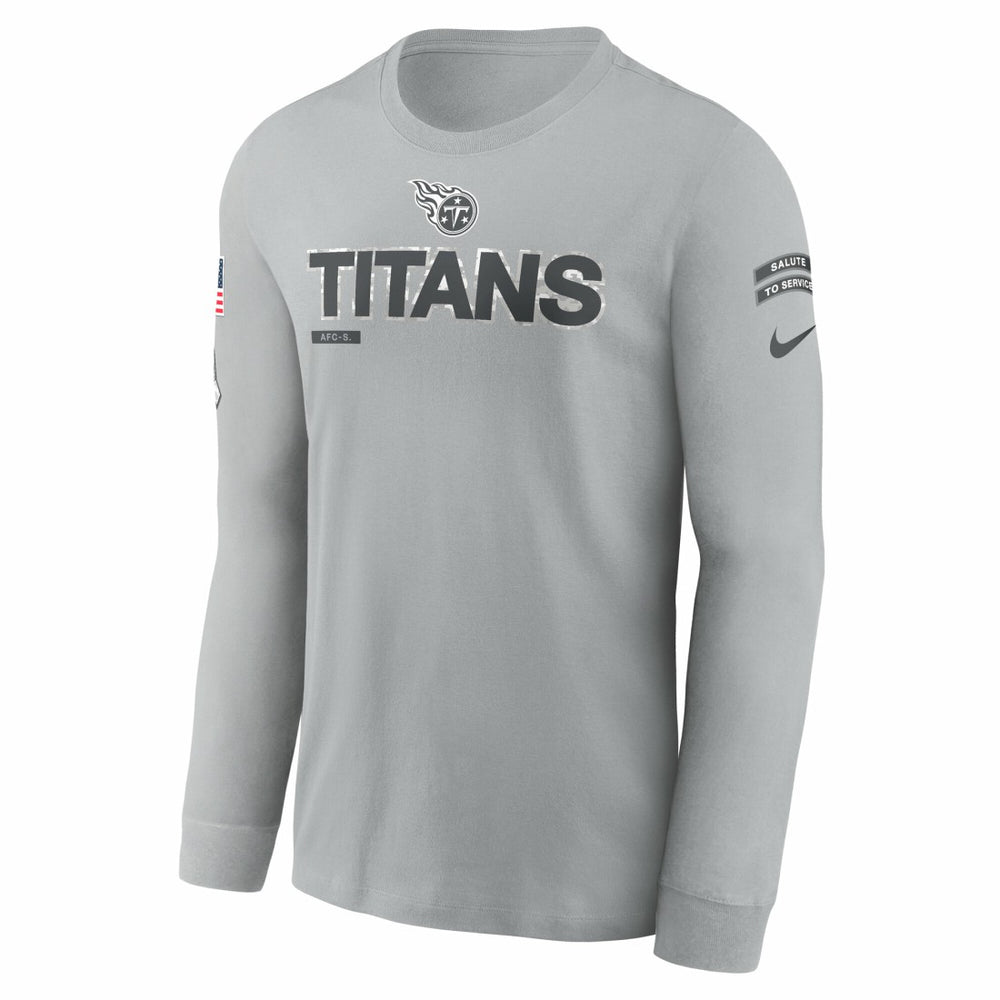 Tennessee Titans 2024 Salute To Service Long Sleeve T-Shirt - Gray | Nike on sale