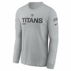 Tennessee Titans 2024 Salute To Service Long Sleeve T-Shirt - Gray | Nike on sale