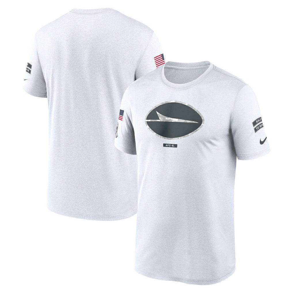 New York Jets 2024 Salute To Service Legend Performance T-Shirt - White | Nike online