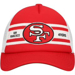 San Francisco 49ers Youth Stripe Trucker Adjustable Hat - Scarlet sale