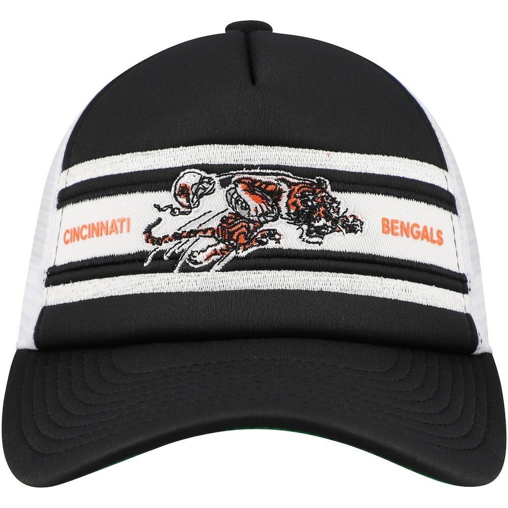 Cincinnati Bengals Youth Stripe Trucker Adjustable Hat - Black on sale
