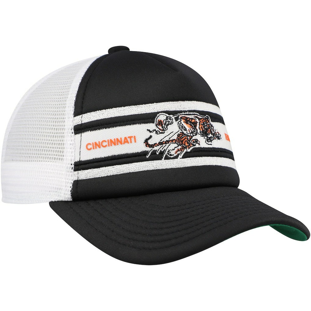 Cincinnati Bengals Youth Stripe Trucker Adjustable Hat - Black on sale