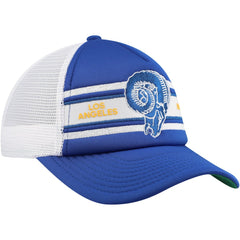 Los Angeles Rams Youth Stripe Trucker Adjustable Hat - Royal on sale