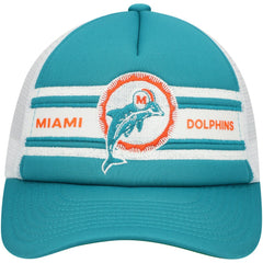 Miami Dolphins Youth Stripe Trucker Adjustable Hat - Aqua online