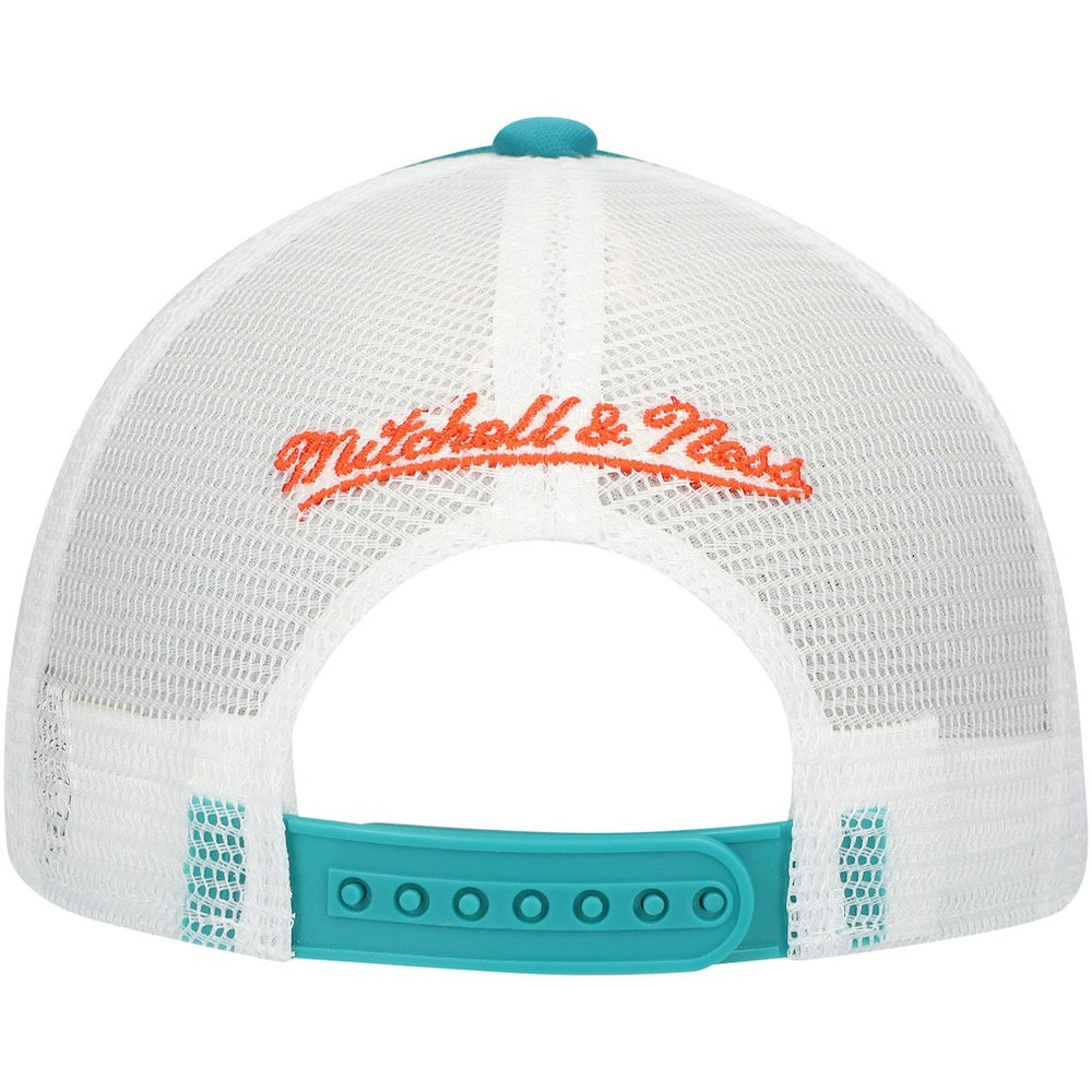 Miami Dolphins Youth Stripe Trucker Adjustable Hat - Aqua online