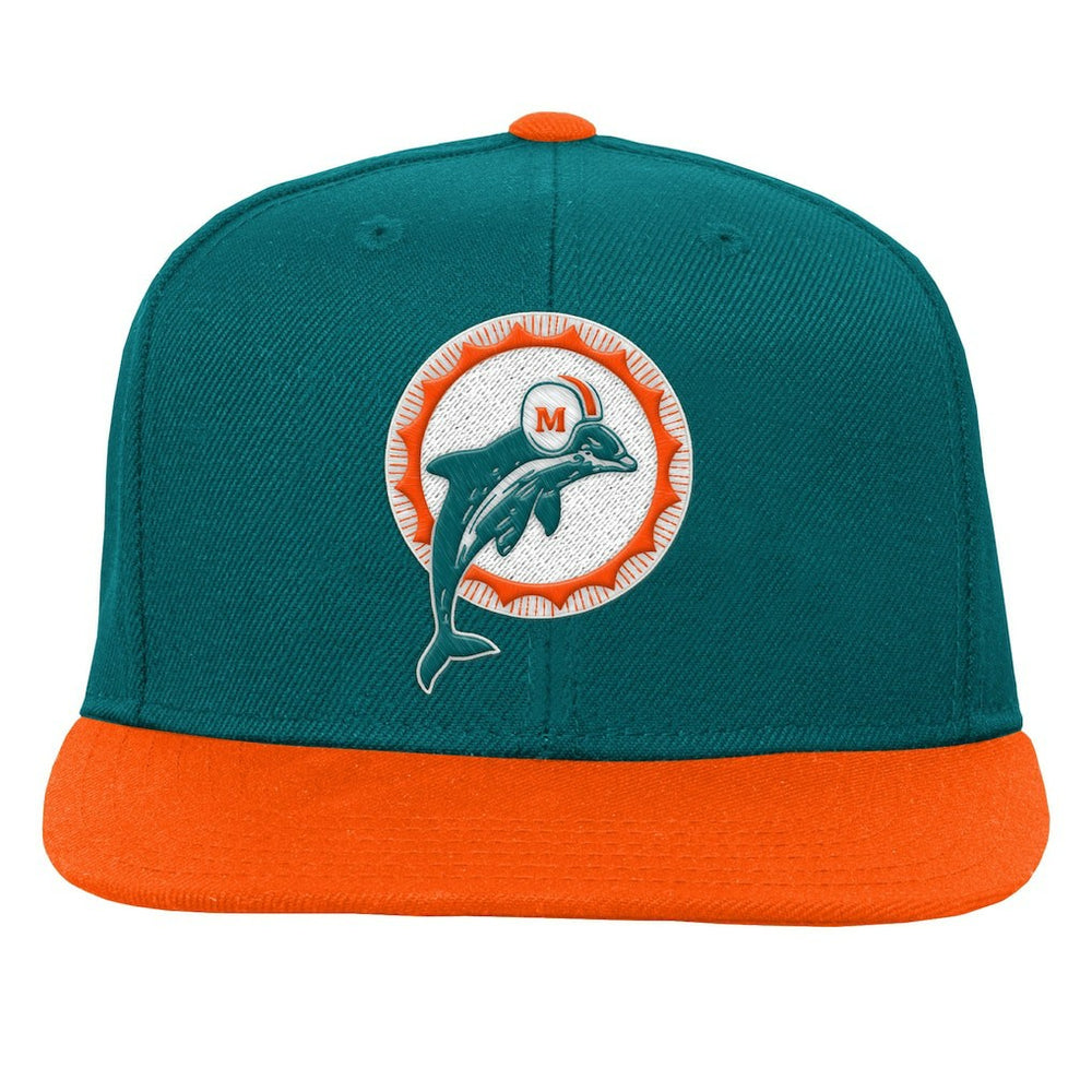 Miami Dolphins Youth Team Two-Tone Snapback Hat - Aqua cheap