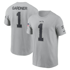 Ahmad Sauce Gardner New York Jets 2024 Salute To Service Name & Number T-Shirt - Gray | Nike outlet