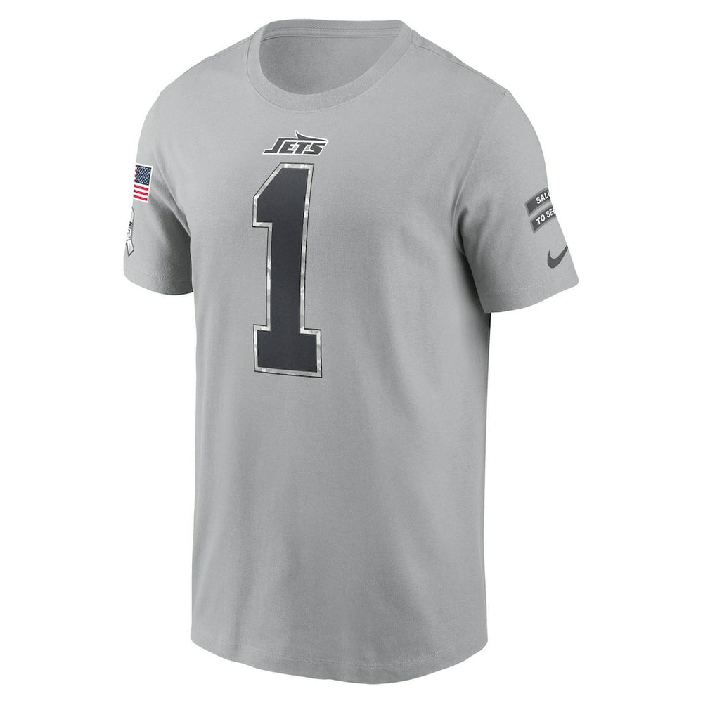 Ahmad Sauce Gardner New York Jets 2024 Salute To Service Name & Number T-Shirt - Gray | Nike outlet