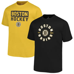 Boston Bruins Fanatics Big & Tall 2-Pack T-Shirt Set