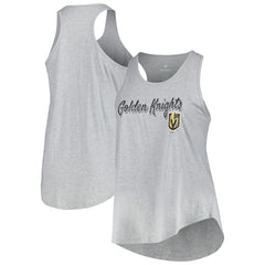 Vegas Golden Knights Fanatics Women's Plus Size Racerback Tank Top Heather Gray