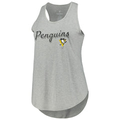 Pittsburgh Penguins Fanatics Women's Plus Size Racerback Tank Top Heather Gray