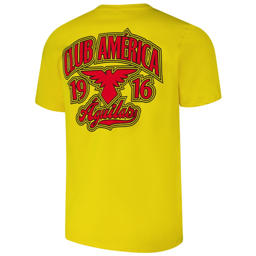 Club America Retro T-Shirt - Gold outlet