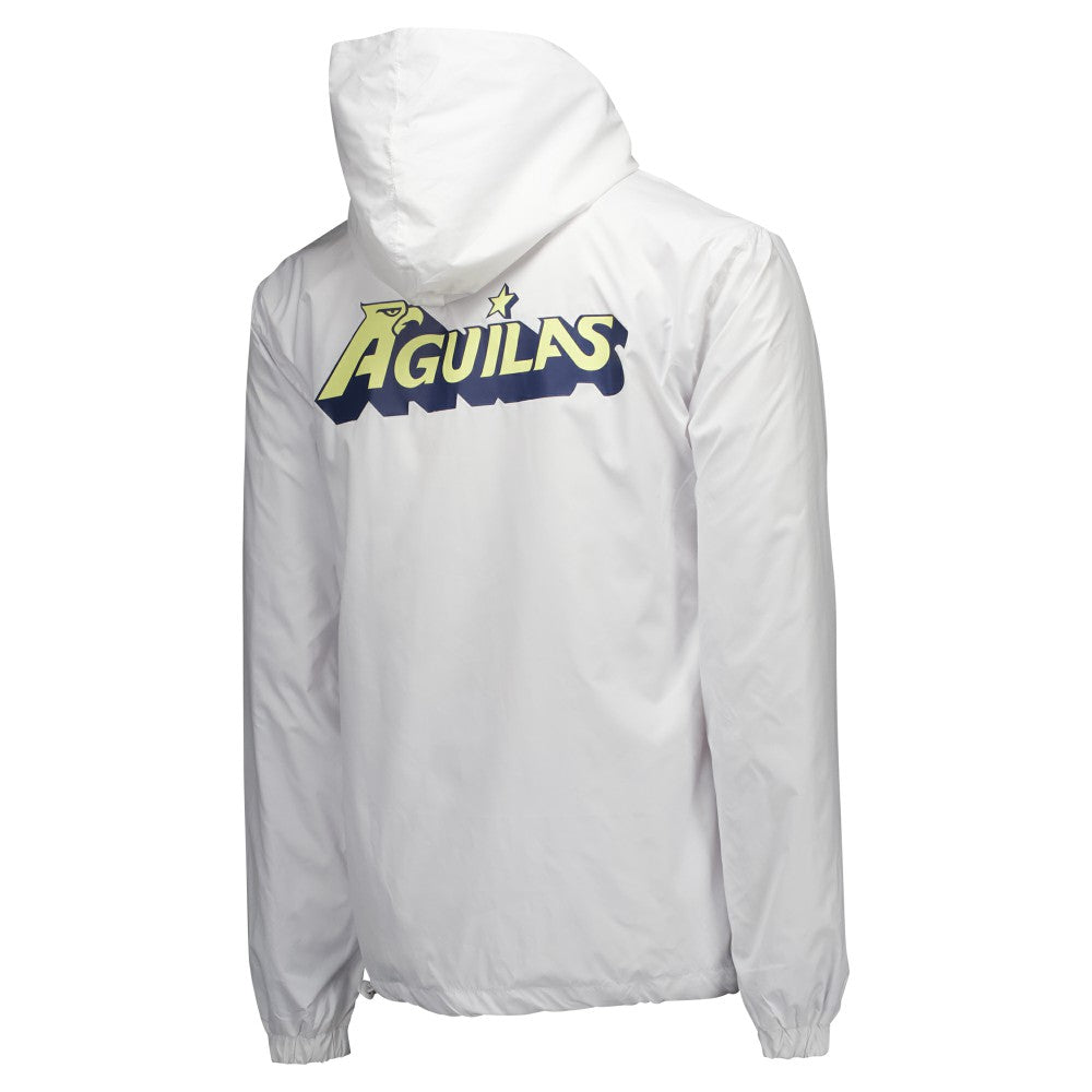 Club America Home Match Hoodie Full-Zip Windbreaker Jacket - White cheap