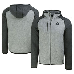 Baltimore Orioles Cutter & Buck City Connect Mainsail Full-Zip Hoodie - Heather Gray/Heather Charcoal