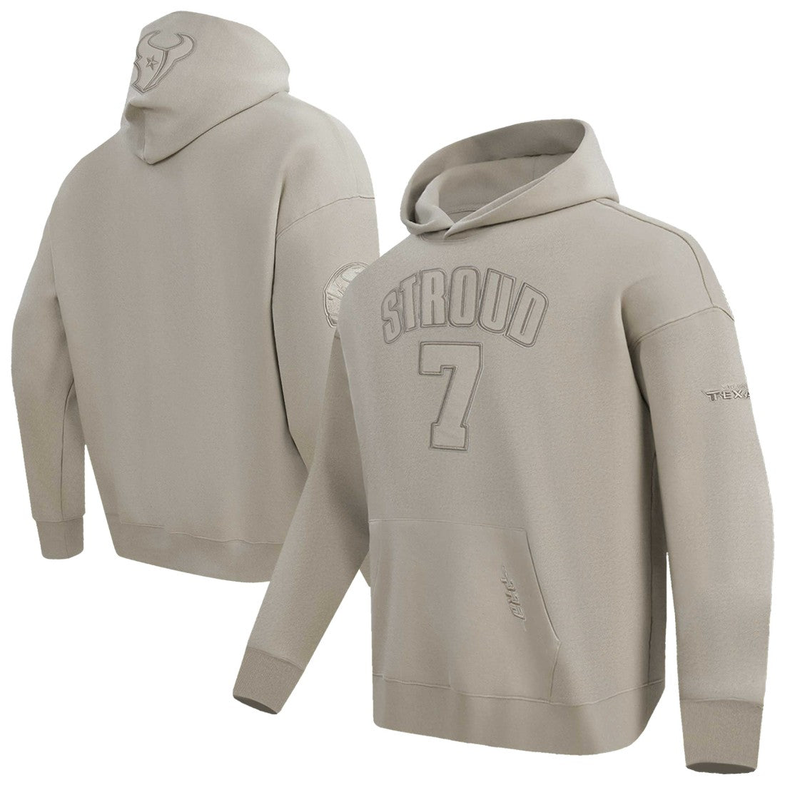 C.J. Stroud Houston Texans Pro Standard Player Name & Number Pullover Hoodie - Tan online
