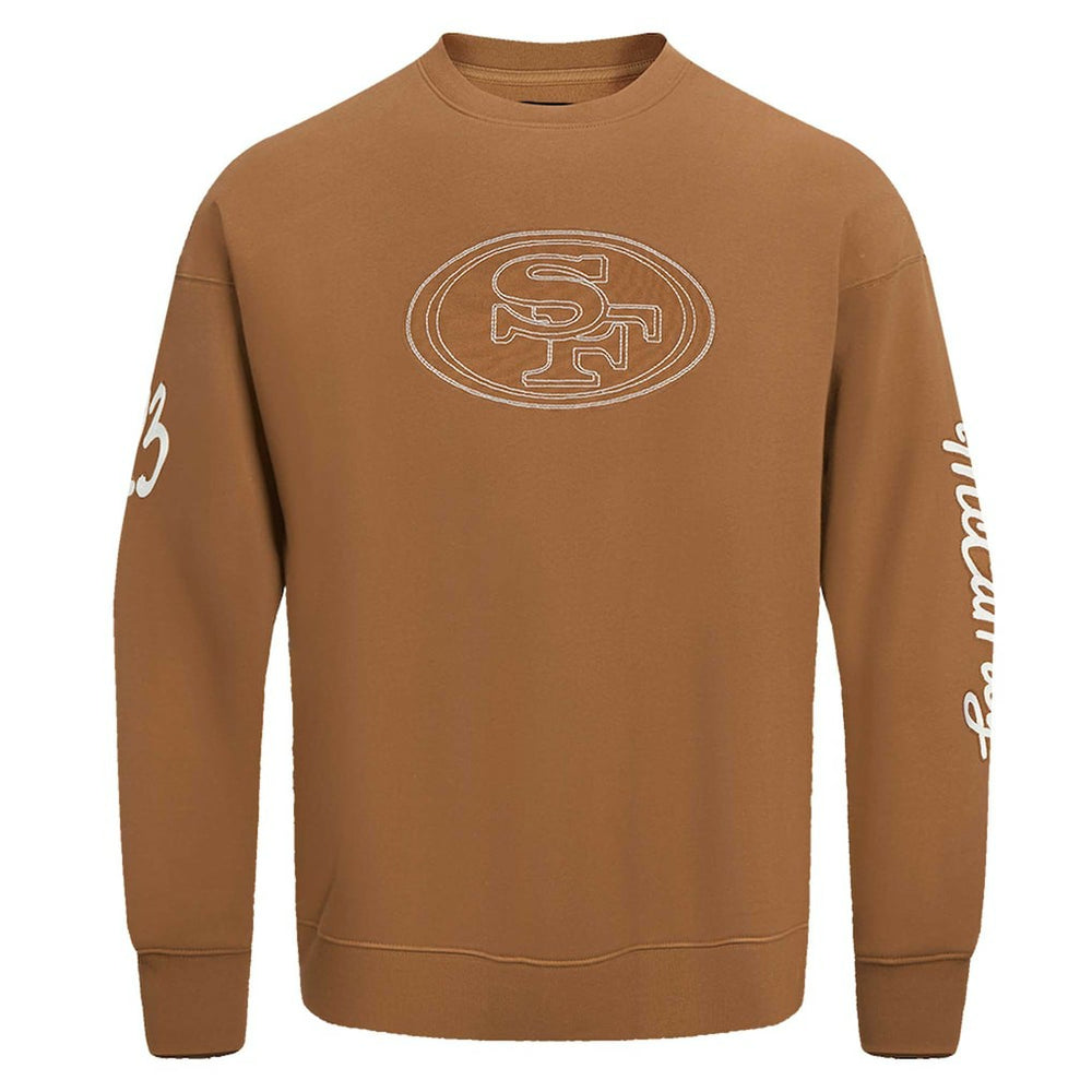 Christian McCaffrey San Francisco 49ers Pro Standard Pullover Crewneck Sweatshirt - Brown on sale