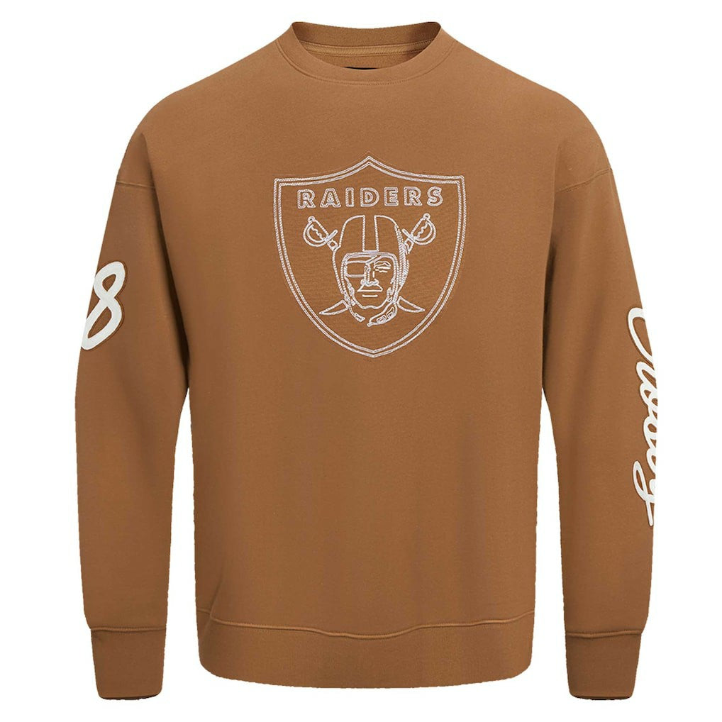 Maxx Crosby Las Vegas Raiders Pro Standard Pullover Crewneck Sweatshirt - Brown discount