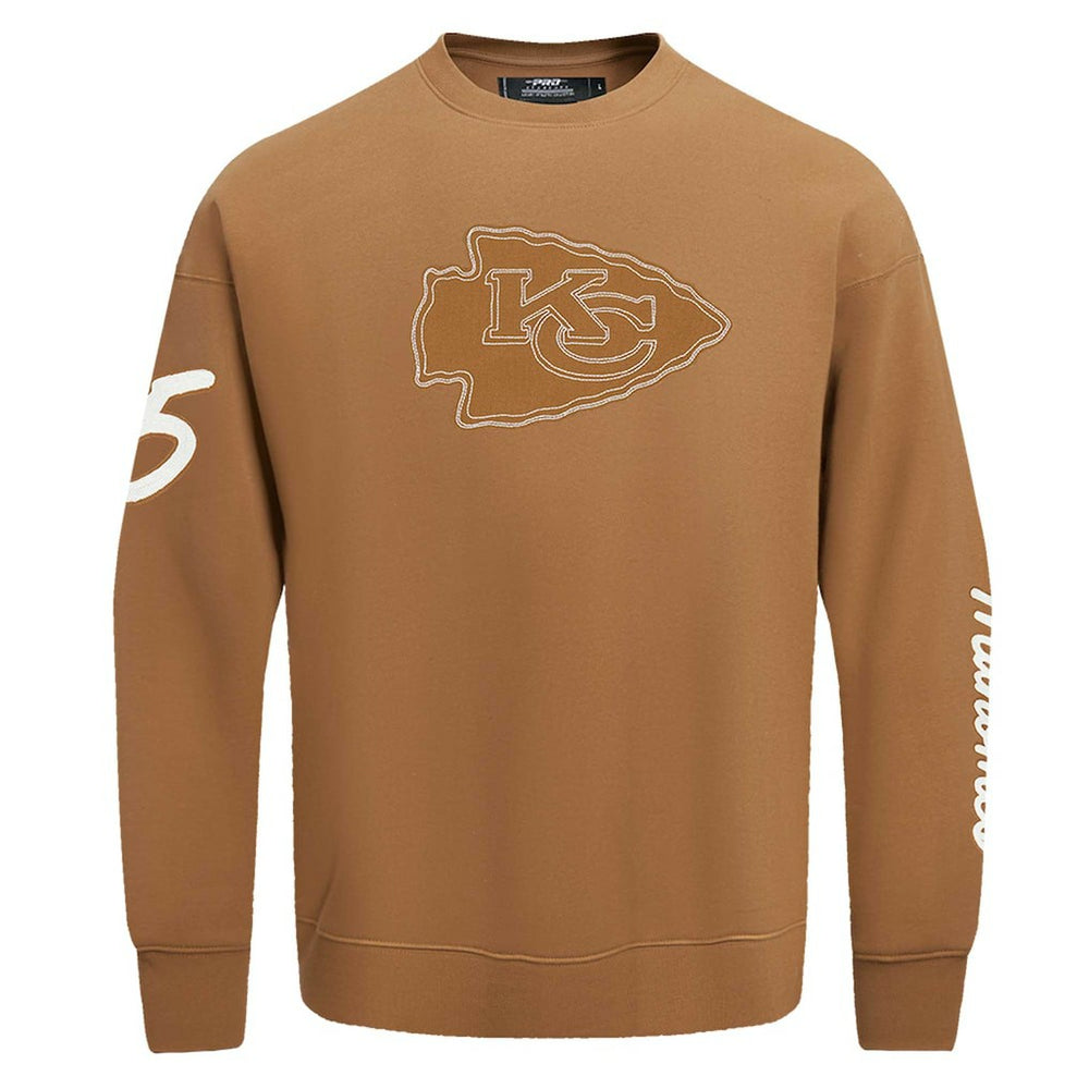 Patrick Mahomes Kansas City Chiefs Pro Standard Pullover Crewneck Sweatshirt - Brown outlet