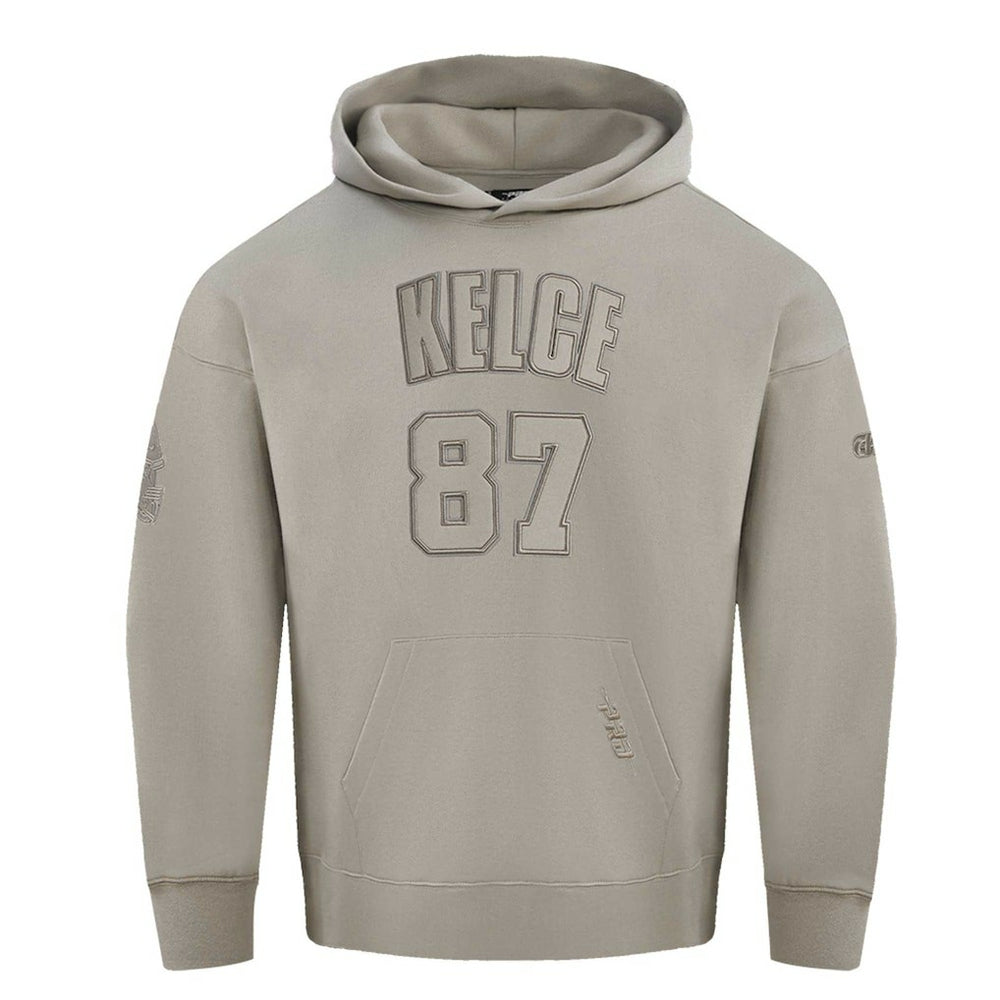 Travis Kelce Kansas City Chiefs Pro Standard Player Name & Number Pullover Hoodie - Tan for sale