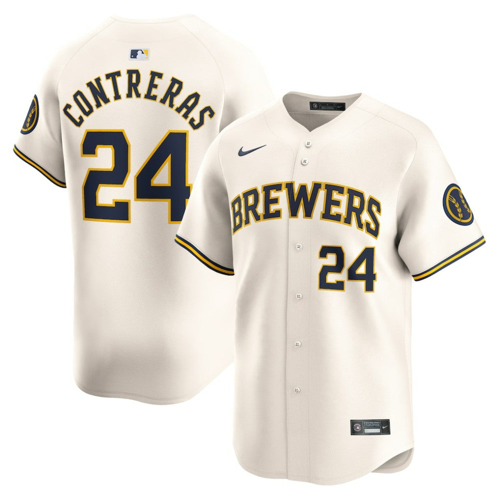 William Contreras Milwaukee Brewers Home Limited Player Jersey - Cream | Nike