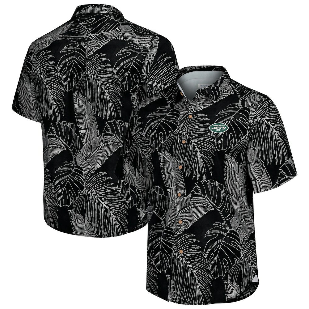 New York Jets Sport Vine Line Button-Down Shirt - Black for sale
