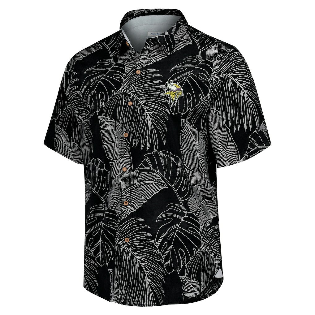 Minnesota Vikings Sport Vine Line Button-Down Shirt - Black discount
